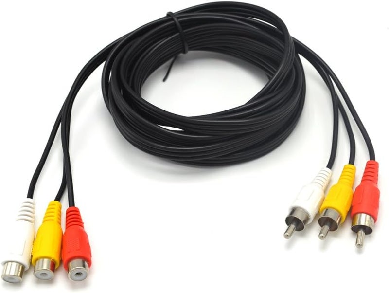 Pardarsey Padarsey 15ft 3RCA Male to Female Audio Composite Extension Video Cable DVD - Image 3